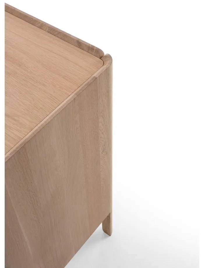 Komoda z dubového dreva v prírodnej farbe 220x85x42 cm Dvor – Gazzda