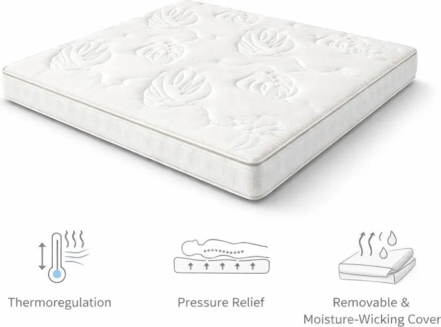 Stredne tvrdý penový matrac 160x200 cm Smooth Vibe – Bonami Selection