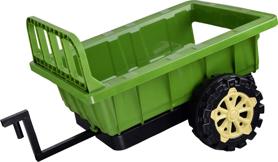 JOKOMISIADA Traktor s prívesom na akumulátor, svietiaci, zelený PA0234