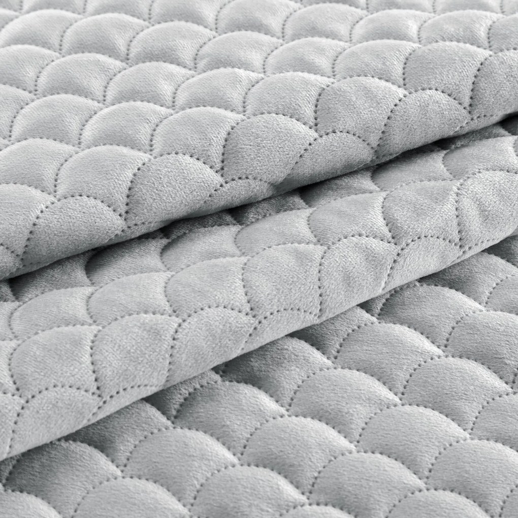 PREHOZ NA KRESLO ARIEL 70X160 CM STRIEBORNÝ