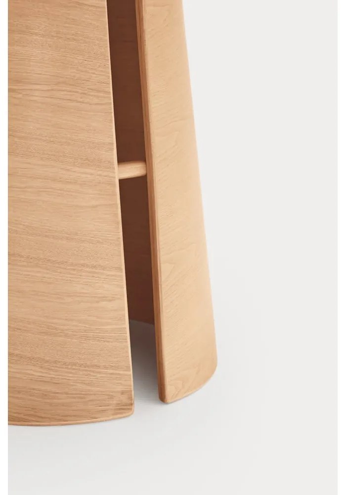 Okrúhly jedálenský stôl v dekore duba v prírodnej farbe ø 65 cm Cep – Teulat