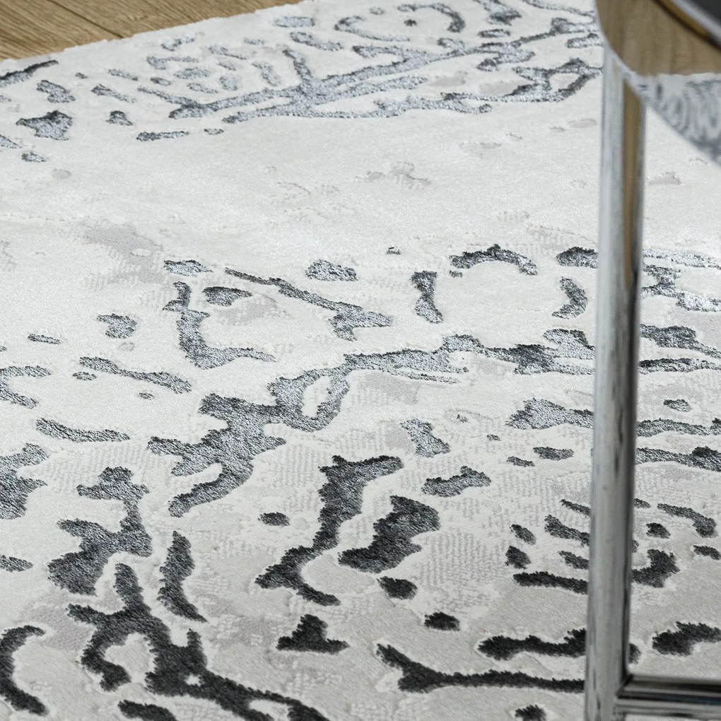 Dywany Łuszczów, Kusový koberec Allure 1961 white/grey, 200x290, šedá, kancelária