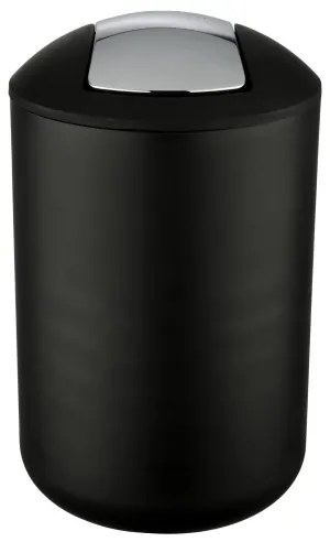 WENKO 21212100 - Kôš BRASIL 19,5x31 cm čierny/lesklý chróm