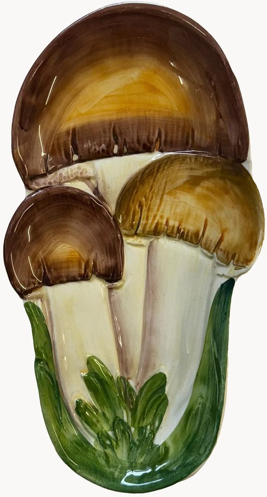 Ručne maľovaný servírovací tanier Mushroom