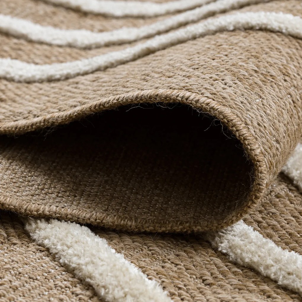 Dywany Łuszczów, Kusový koberec Spark 0688A beige/cream, 80x150, béžová, chodba / predsieň