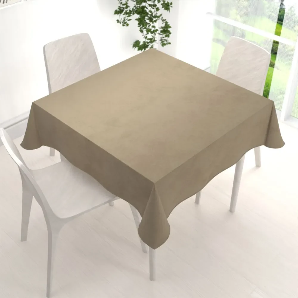 Biante Zamatový štvorcový obrus Velvet Prémium SVP-026 Kávovo béžový 70x70 cm