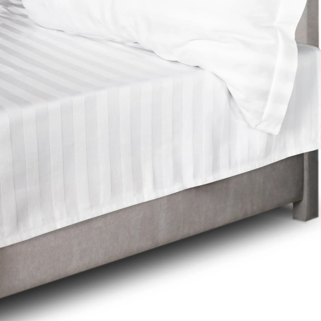 BAMBUSOVÉ PRESTIERADLO STRIPE 160X240 CM BIELE