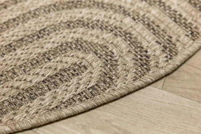 Koberec Patio 5029/178 béžový / hnedý kruh