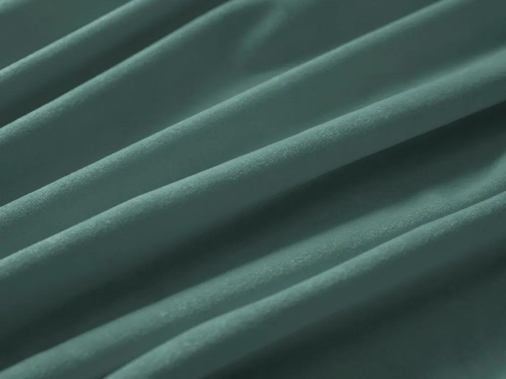 Biante Zamatový oválny obrus Velvet Prémium SVP-022 Ľadovo zelený 100x160 cm