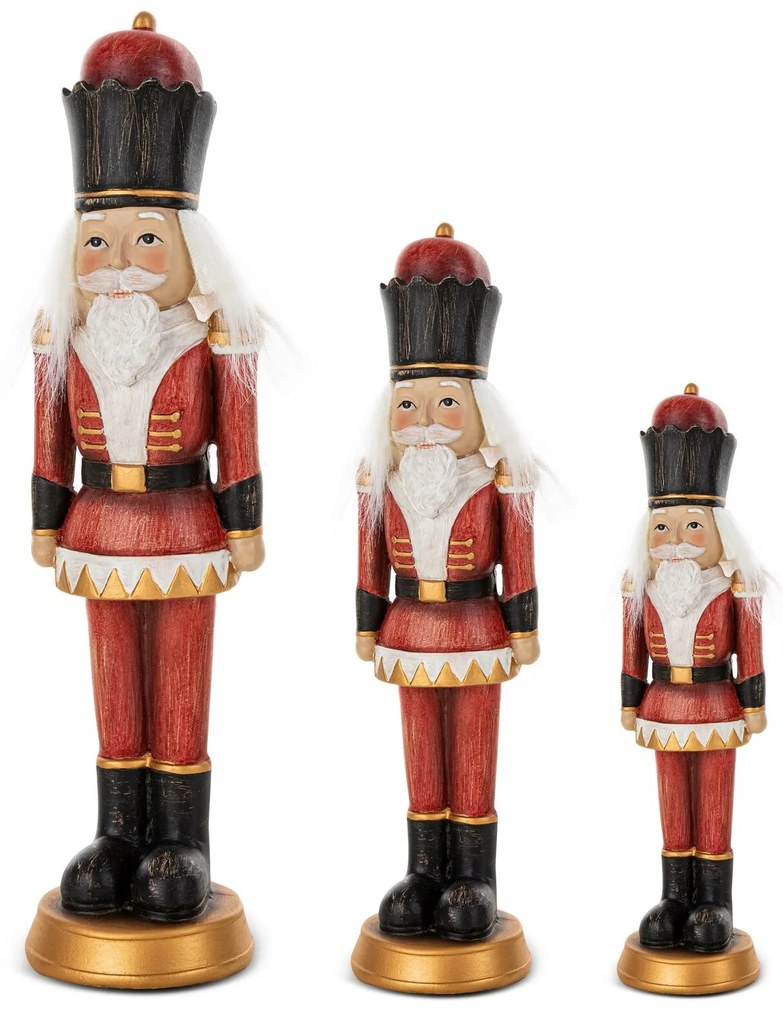 VIANOČNA FIGÚRKA NUTCRACKER 18CM VIACFAREBNÁ
