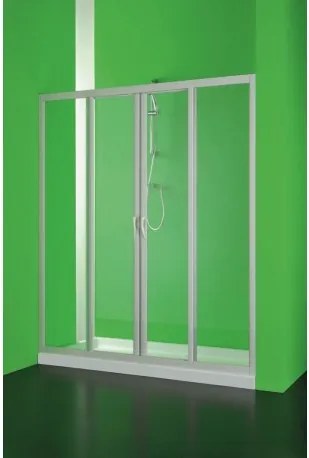 HOPA - Sprchové dveře Maestro centrale - 130 - 140 cm, 185 cm, Univerzální, Plast bílý, 2,2 mm polystyrol (BSMAC14P)