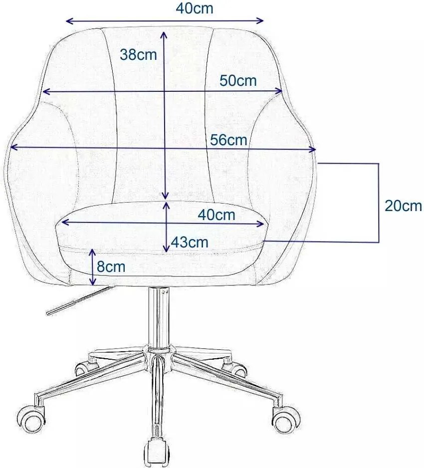 LuxuryForm DESIGN Stolička AVOLA VELUR na striebornej podstave s kolieskami - zelená