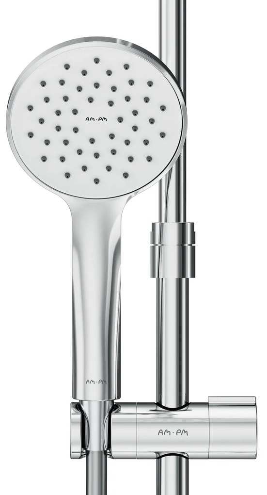 Sprchový systém AM.PM Hit F07TA400 s termostatickou sprchovou batériou, chróm