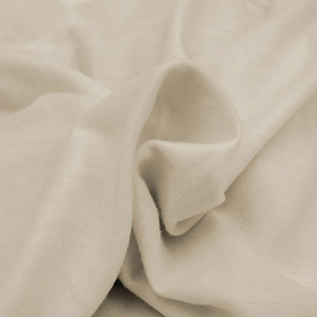 FLANELOVÉ PRESTIERADLO 90X200 CM SVETLOBÉŽOVÉ