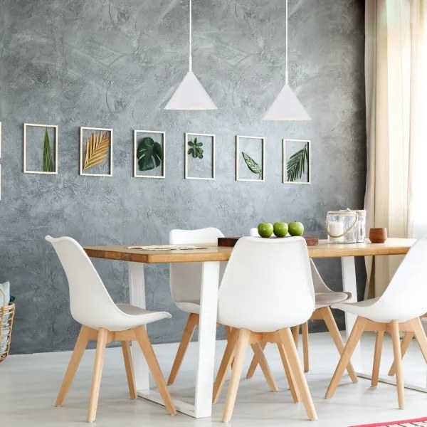 Rabalux 72008 - Luster na lanku JAROD 1xE27/40W/230V biela