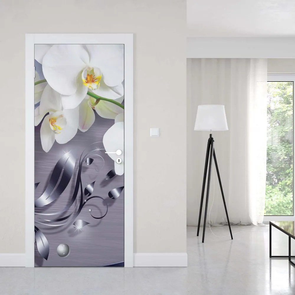 GLIX Fototapeta na dvere - Luxury Ornamental Design Orchids