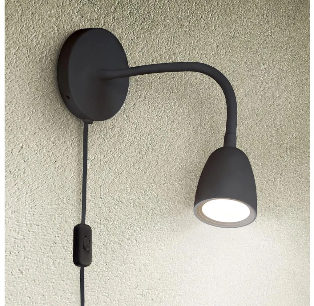 Solight WO54-B - LED Stmievateľná nástenná lampička LED/4W/230V čierna