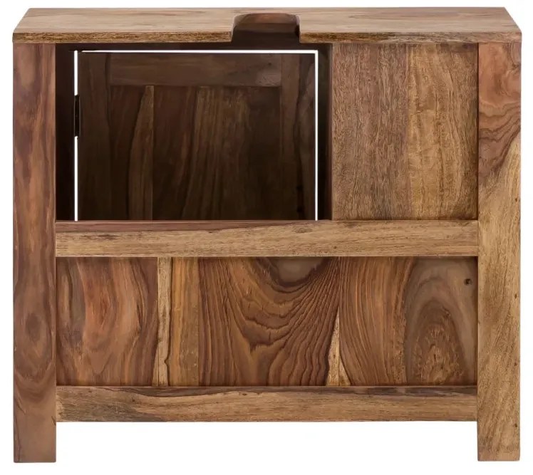 furniture-nabytek.cz - Masivní umyvadlová skříňka Lagos z palisandru, lakovaná, hnědá – 70×30×63 cm
