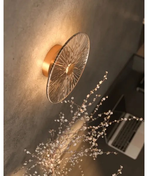 MAXLIGHT W0355 - LED Nástenné svietidlo ALLURE LED/5W/230V pr. 28 cm zlatá