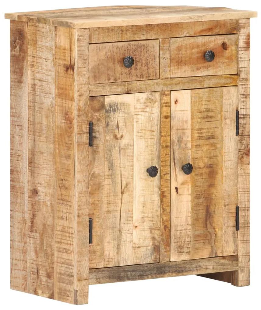 vidaXL Komoda 59x35x75 cm surové mangovníkové drevo