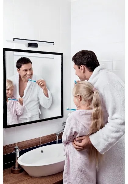 Kanlux 34930 - LED Kúpeľňové osvetlenie zrkadla ASTIM LED/8W/230V IP44 čierna