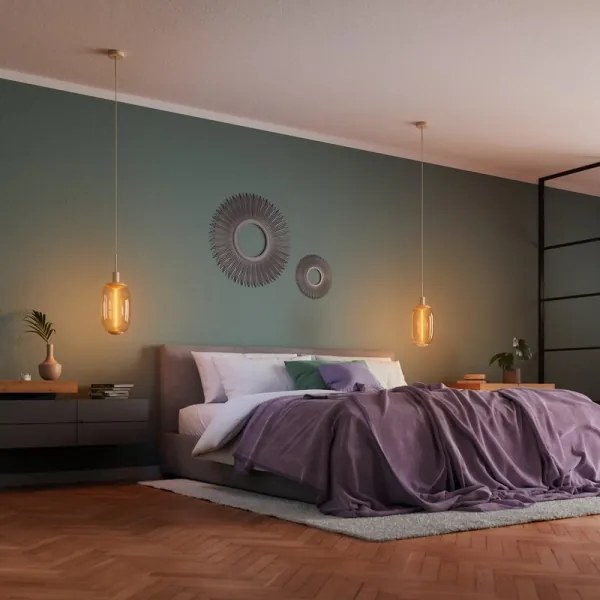 Osram - Napájací kábel PENDULUM NEEDLE 1xE27/15W/230V béžový