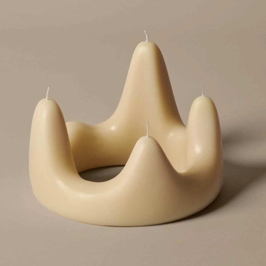 Ferm Living Sviečka Stala Candle Ring Sand