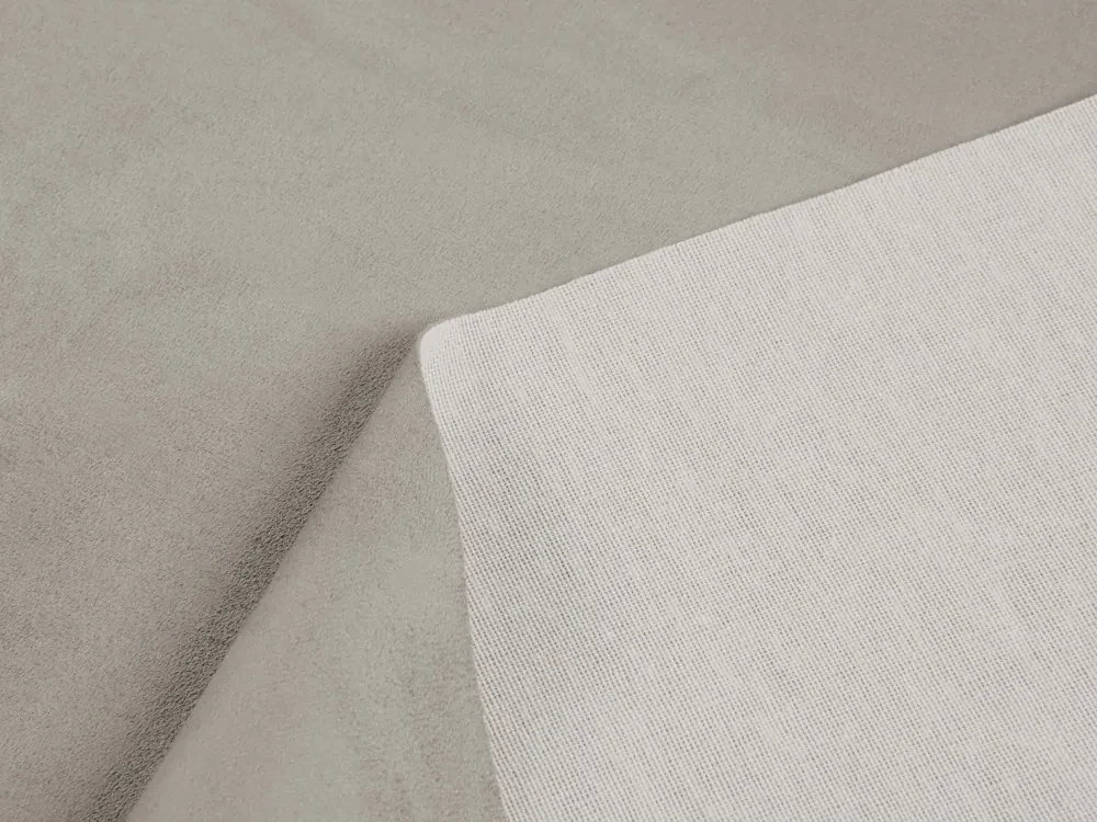 Biante Štvorcový obrus/imitácia brúsenej kože Alcantara ALC-014 Svetlo sivý 130x130 cm