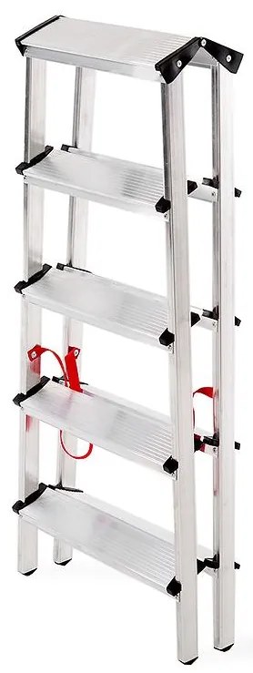 Hliníkový rebrík obojstranný 5 -stupňový 150 kg