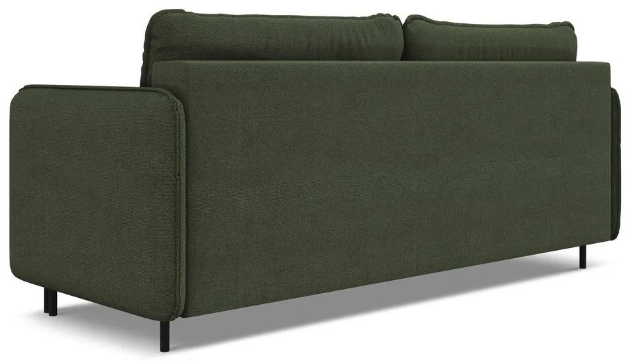 Zelená rozkladacia/s úložným priestorom pohovka 226 cm Luana – Makamii