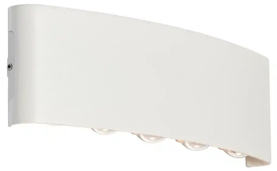 Vonkajšie nástenné svietidlo biele vrátane LED 10 svietidiel IP54 - Silly |  BIANO