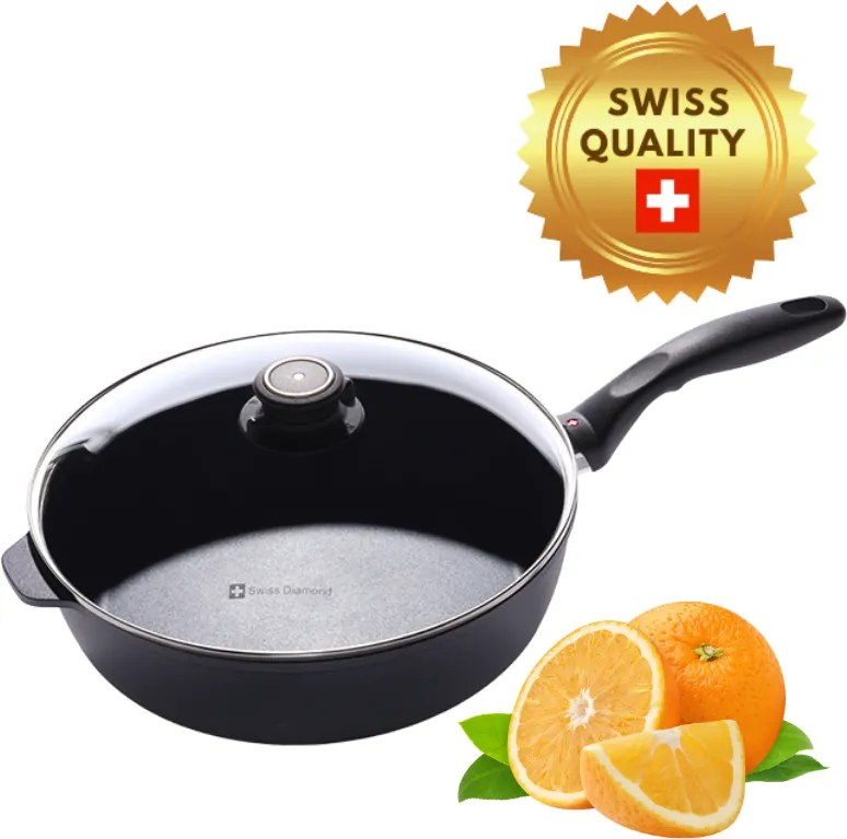 Swiss Diamond | XD6728ic Indukčná zvýšená panvica s priemerom 28 cm s pokrievkou | XD
