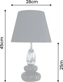 Stolová lampa 70019 Zen Black Silver  - Komfort-nábytok