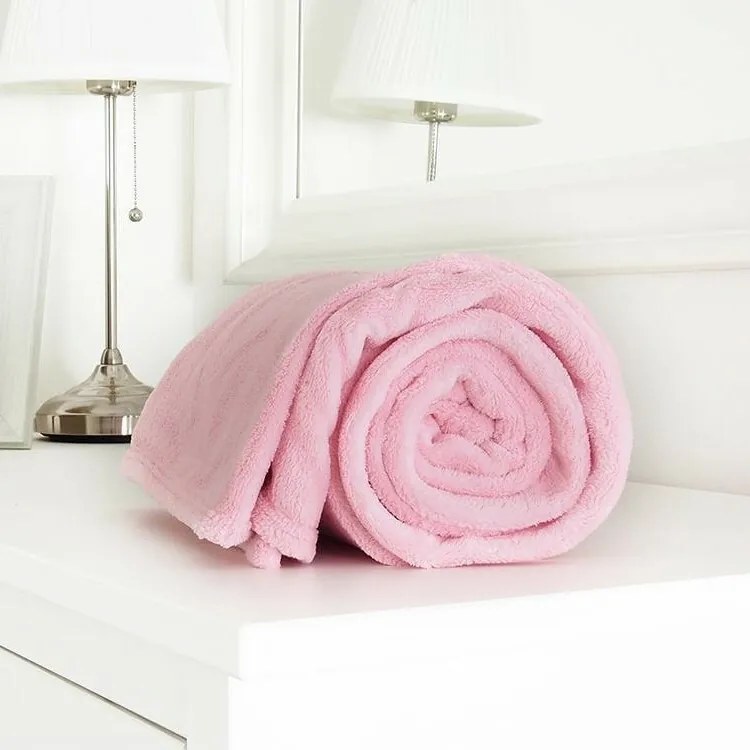 B.E.S. Petrovice Detská deka mikroflanel exclusive ružová, 110 x 140 cm