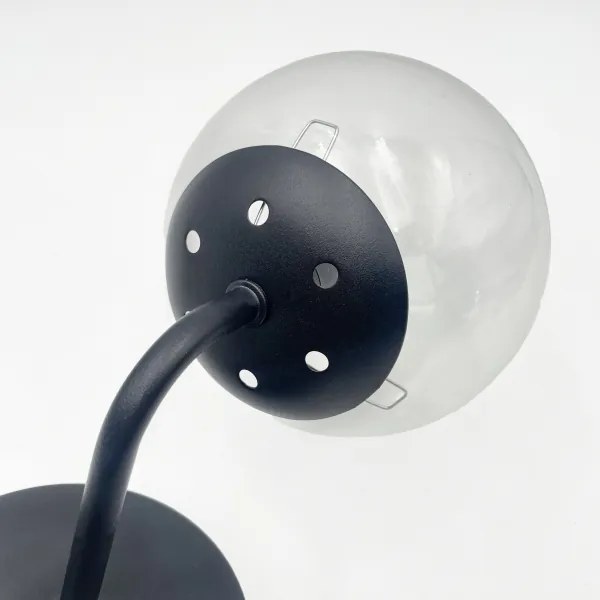 Brilagi - Nástenná lampa MALIVA 1xE14/15W/230V čierna/číra