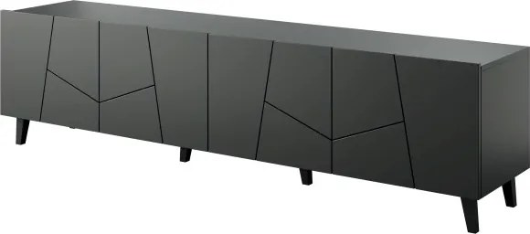 TV stolík Etna 200 cm čierny