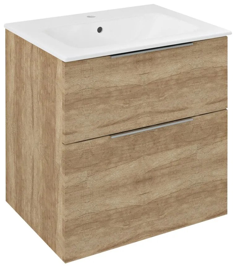 Sapho Sapho, CIRASA umývadlová skrinka 59,2x64x46cm, dub Alabama, CR601-2222