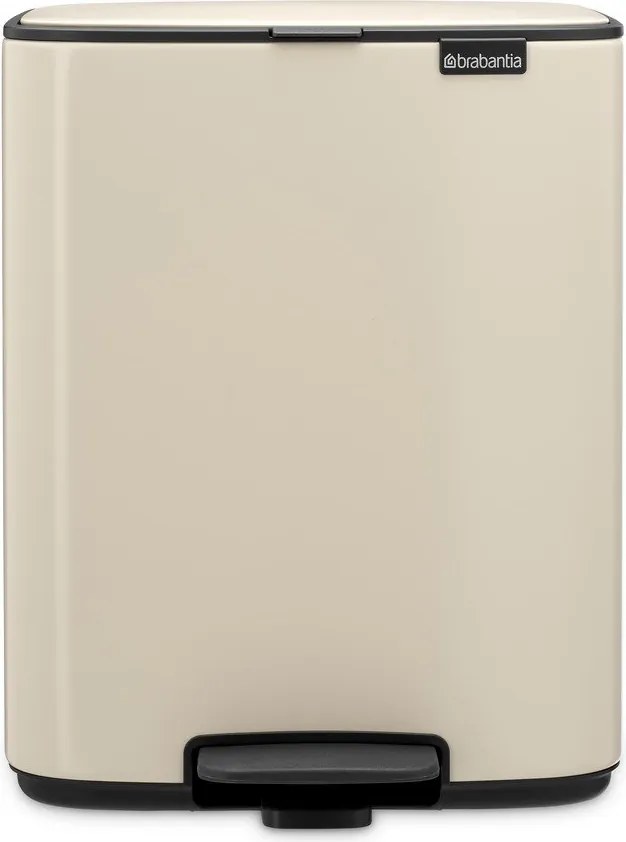 Béžový pedálový oceľový odpadkový kôš 12 l Bo – Brabantia