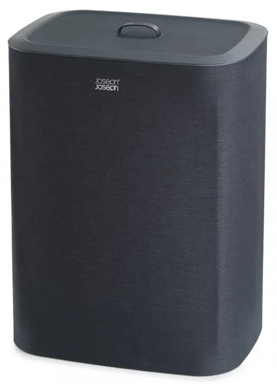 Antracitovosivý látkový/plastový kôš na bielizeň 2x45 l Tota – Joseph Joseph