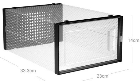 Modulárny regál s priehradkami BOXIFY čierny