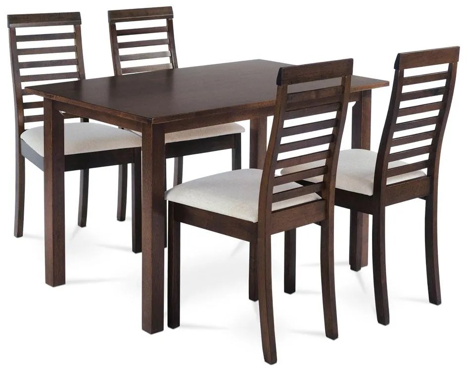 Jedálenský set 1+4 AUT-4000 WAL, orech, masív