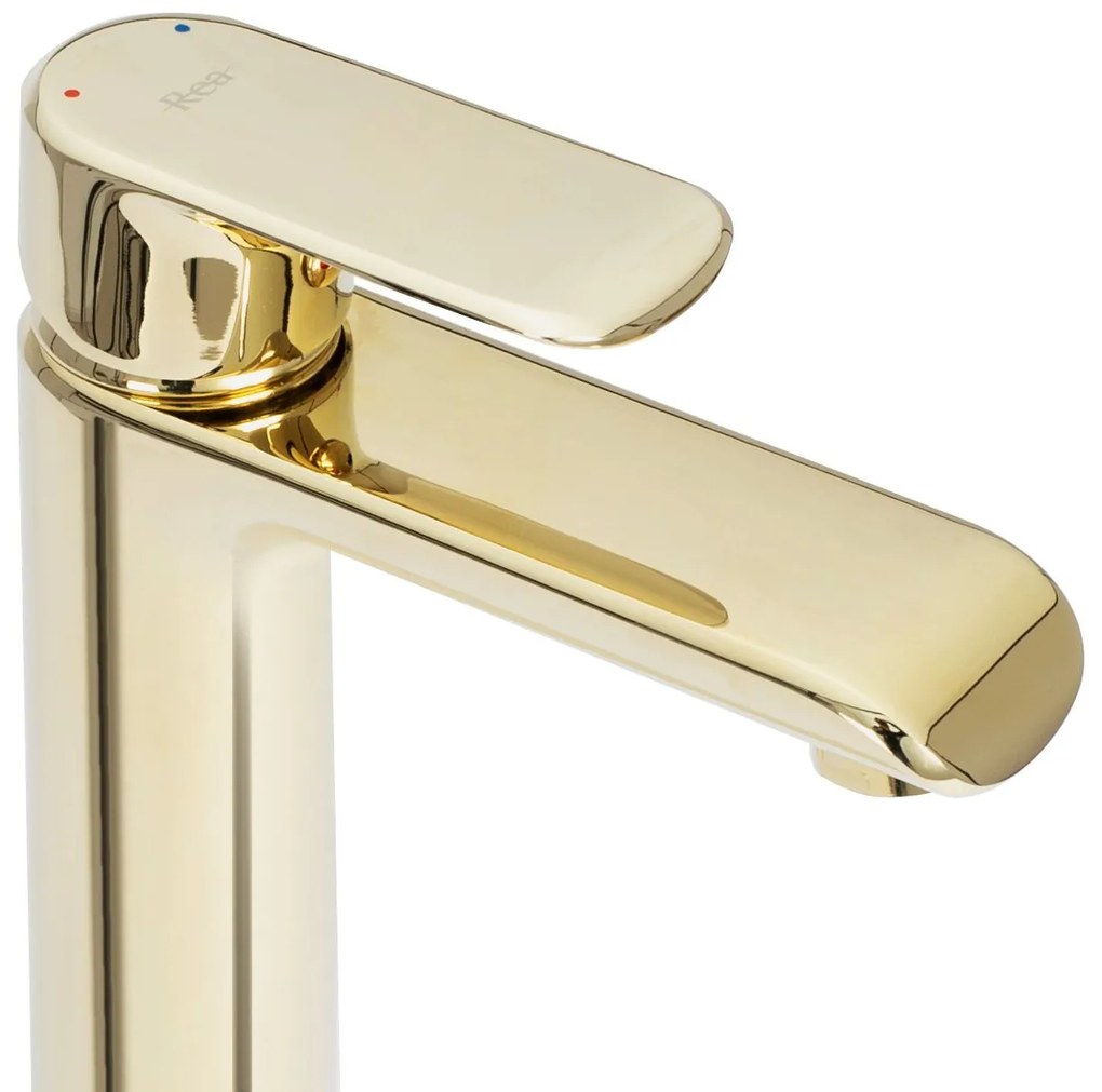 Rea Bloom, vysoká umývadlová batéria, zlatá, REA-B6201