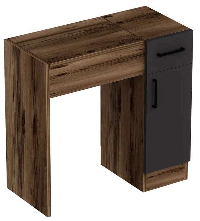 Kozmetický stolík Inci Light Walnut