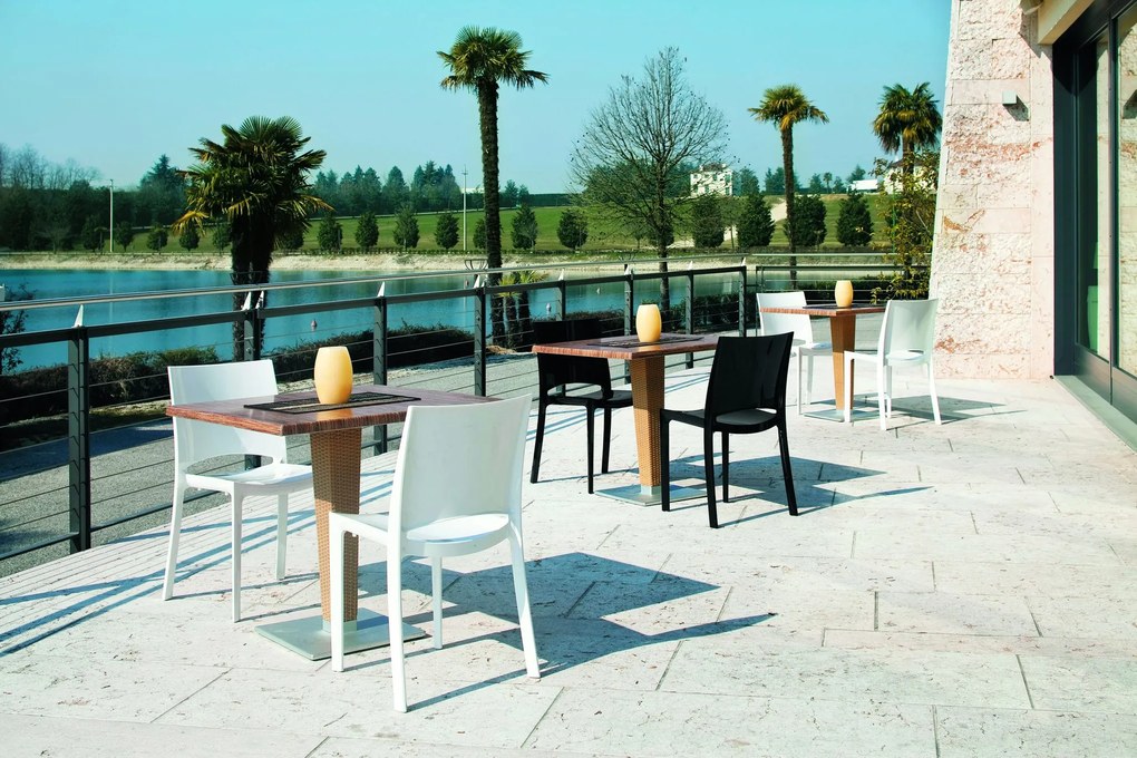 Stima Plastová stolička PARIS Vyberte odtieň ->: Moka - hnedá