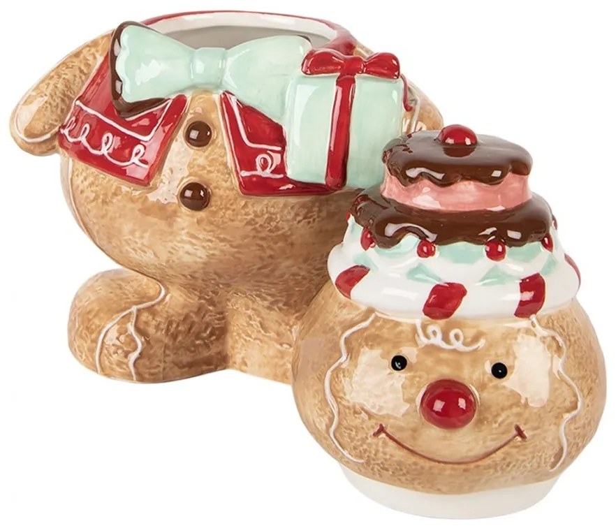 Keramická dóza perníček Gingerbread Man - 17*14*24 cm