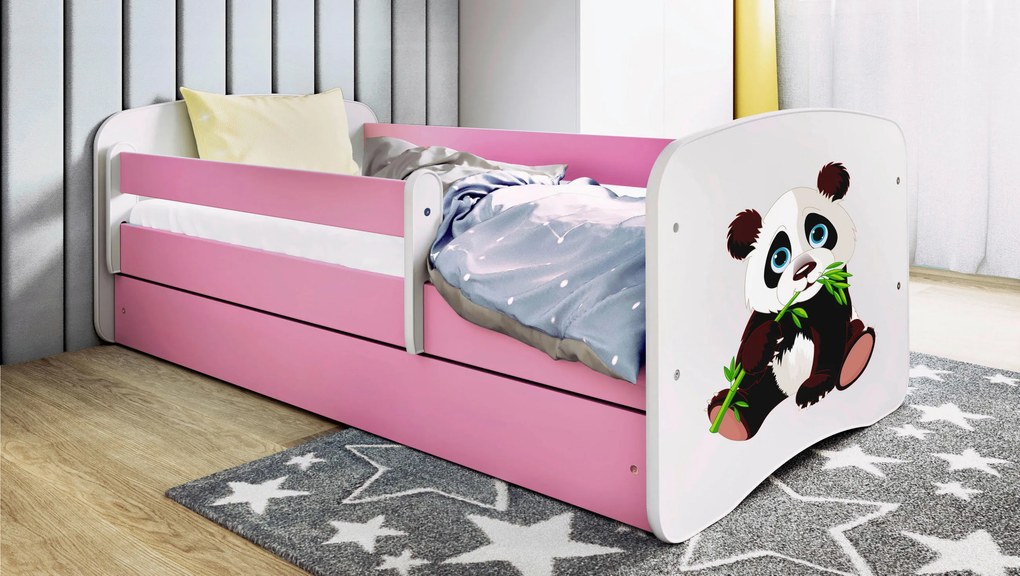 XXXLutz POSTEĽ PRE DETI A MLÁDEŽ 80/160 cm, biela, pink MID.YOU - Detské izby - 00214200023K