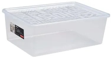 ADEO Súprava 3 ks úložných boxov na topánky s vekom, na pánske topánky KEN 10 l – 26 x 39 x 13,5 cm