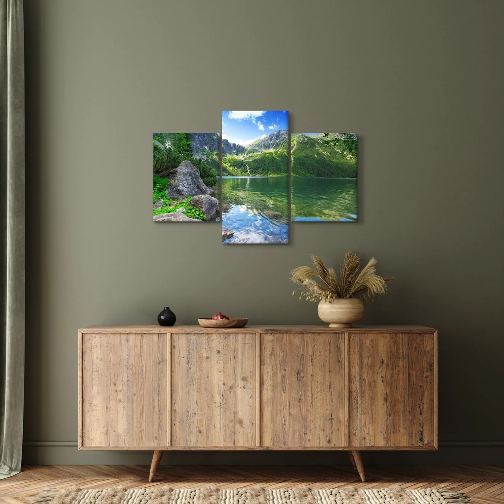 Obraz jazera v Tatrách (90x60 cm)