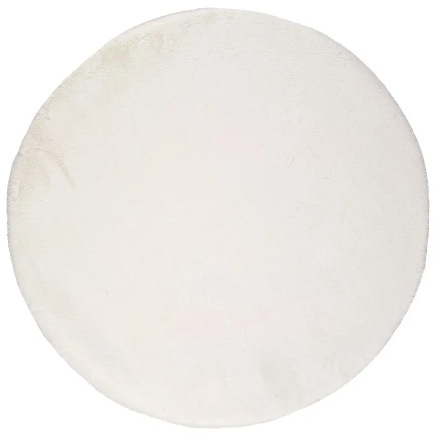 Biely koberec Universal Fox Liso, Ø 120 cm