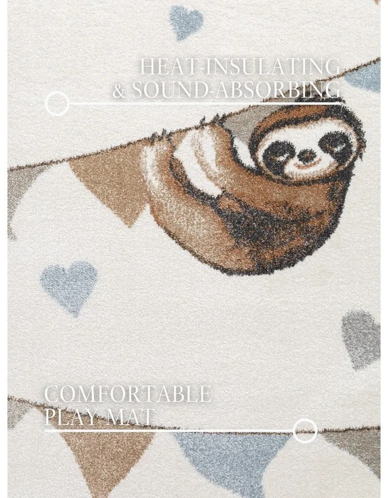 Krémový detský koberec 160x230 cm Walk like an Elephant Rainbow Party – Villeroy&amp;Boch